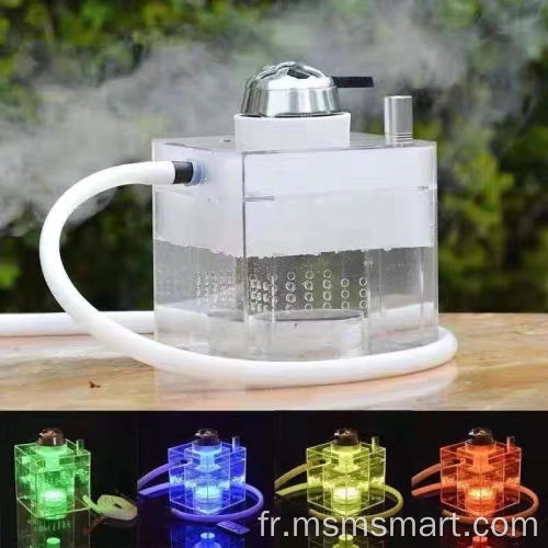 avec lumière LED chicha ronde